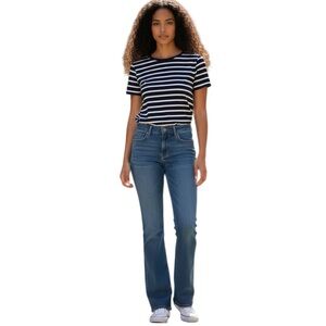 Vintage Bongo Blue Jeans Women’s 13 – High Rise Bootcut Denim Pants 31.5x30
W